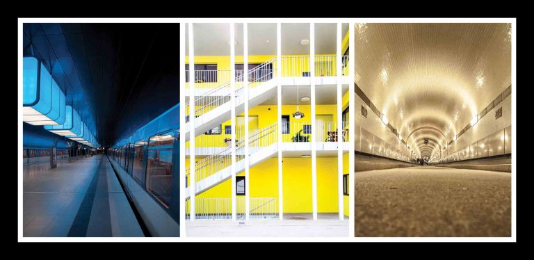 Drei Ausstellungsbilder Architektur von Mareen Guske